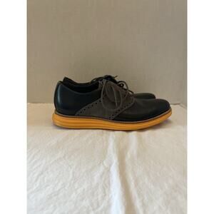 Cole Haan Lunargrand Saddle Yellow Dark Blue Men’s Shoes Size 7 M